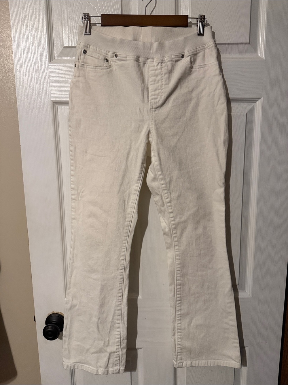 Boston Proper White Bootcut Jeans